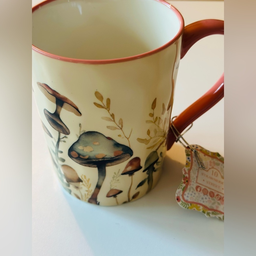 NEW! Strawberry Street Mushroom Mug NWT - Picture 8 of 11
